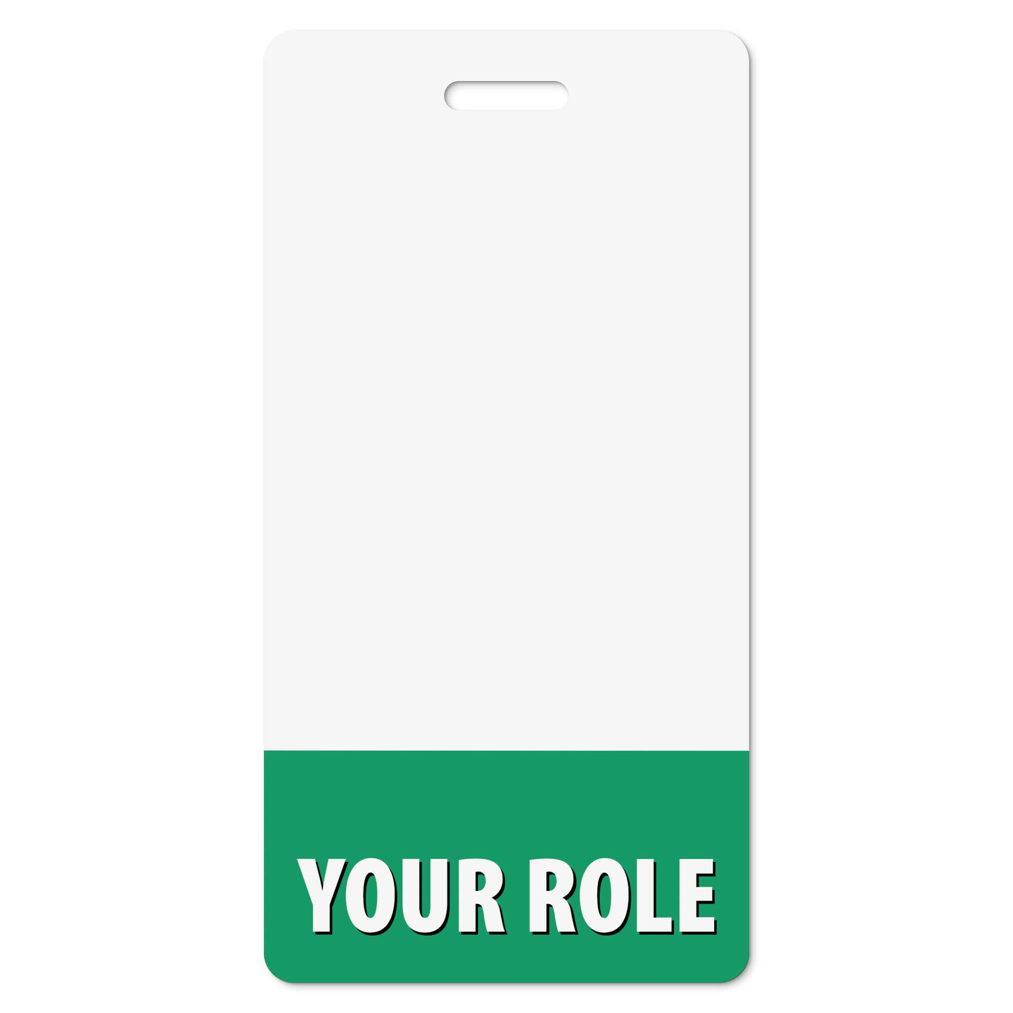 Customizable Surgical Green Vertical Badge Buddy ID Backer Card (20 Pcs) - Double Sided Print - Durable, Water Resistant Ideal for Nurses, Doctors,