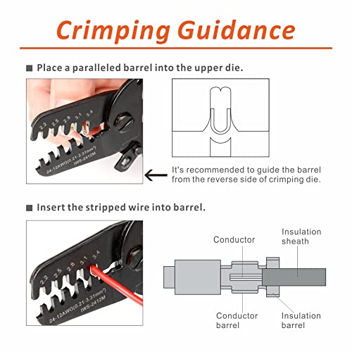 Icrimp Open Barrel Crimping Tools Works On Awg24-12 Jam, Molex, Tyco, Jst Terminals And Connectors #TOP3