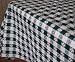 Blue Hill, 52"x120"; Classic Green Tavern Check, Flannel Backed, Vinyl Tablecloth; "Made in the U.S.A"