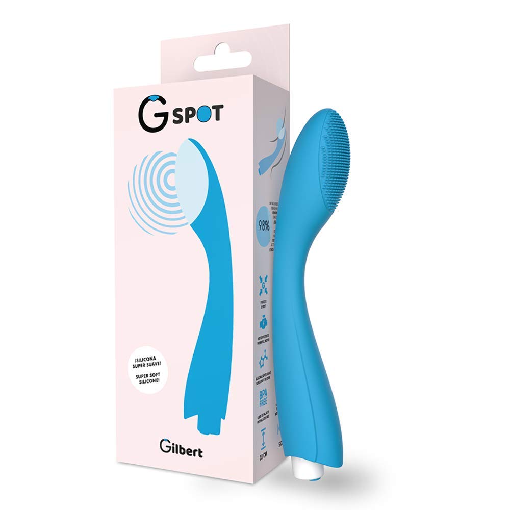 Vibrateur G-SPOT GYLBERT turquoise stimulateur clitoridien et vaginal - 7
