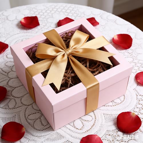 Geschreddertes Seidenpapier für Geschenkboxen 200g Braun Füllmaterial Geschreddertes Papier Geschenk Füllung für Party Magenta