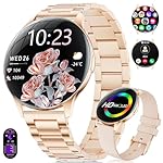 LIGE Smart Watch for Women Answer/Make Calls, 1.43" AMOLED Ultra-Thin Fitness Tracker with 100+ Sports Modes, IP68 Waterproof Pedometer Elegant Ladies Fashion Smartwatch for Android iOS, Rose Gold