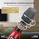 TONOR Wireless Funkmikrofon UHF Professionelles dynamisches drahtloses Dual Mikrofon, Handmikrofonsystem, Heim-KTV-Set für Karaoke, Party, DJ, Kirche, Hochzeit, 60 Meter, TW820, Schwarz und Rot