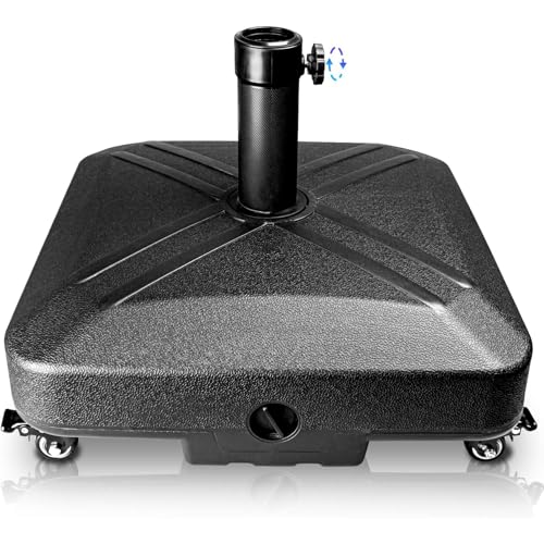 قاعدة مظلة مع عجلات، حامل مظلة السوق للاستخدام الخارجي والفن...