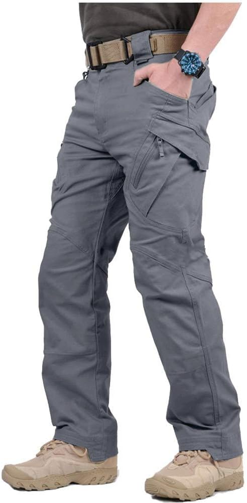 NAVEKULL Men's Military Cargo Tactical Pants Ripstop Lightweight Cotton Stretch Combat Outdoor Hiking Pants