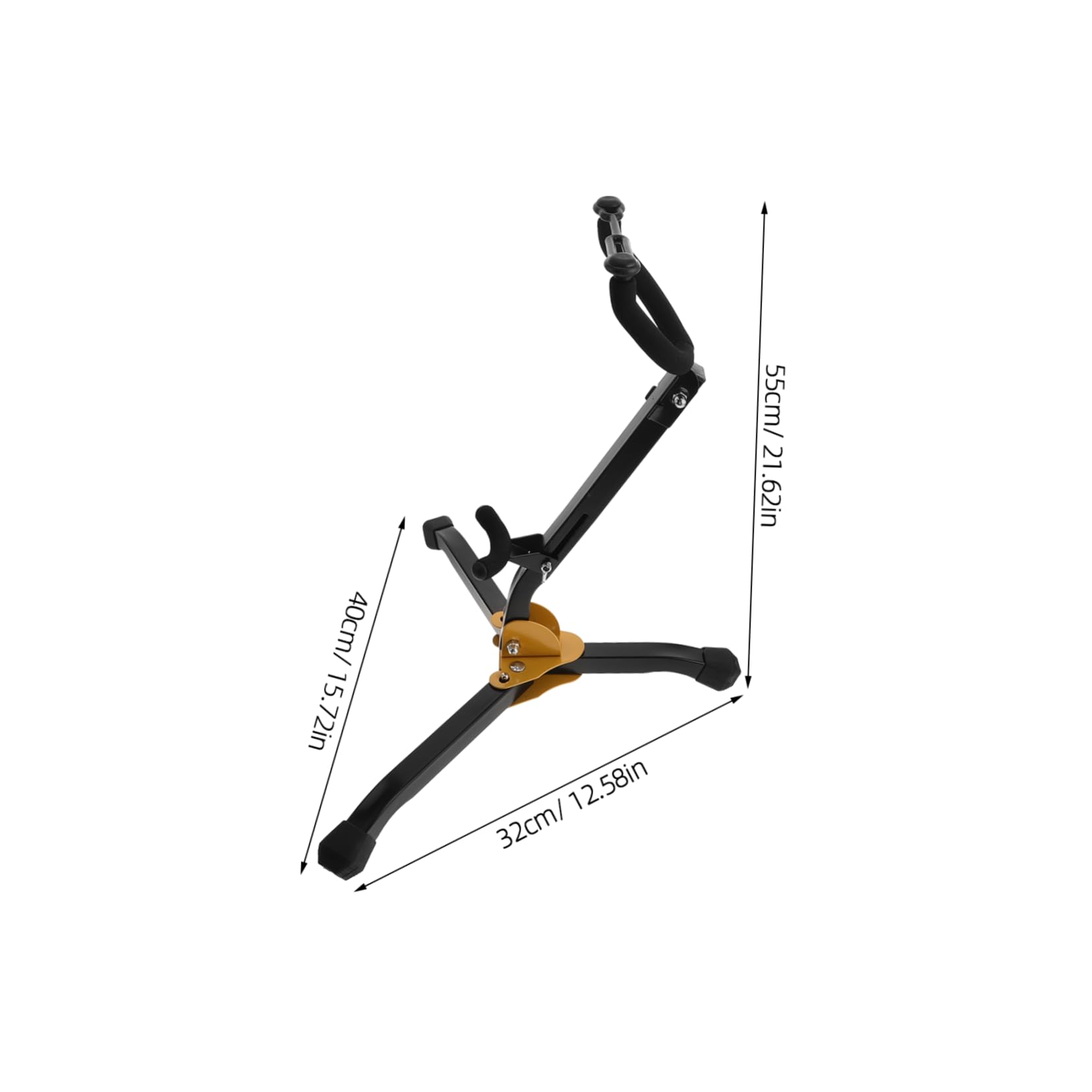 FAVOMOTO Saxophone Rack Sax Stand Adjustable Fork Sturdy Metal Construction Sax Bracket for Alto Tenor Saxophones