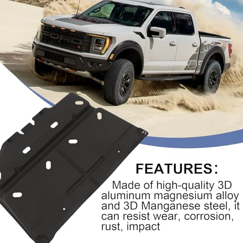 Image of Engine Splash Panel Shield Under Diaper with mounting Screws Compatible with Ford F150 F-150 2015 2016 2017 2018 2019 2020 2021 2022 2023 2024 OEM# ML3Z-7222-D