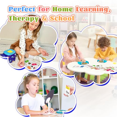 Image of Toddler Talking Flash Cards with 216 Double Sided Cards | Speech Therapy Learning for Ages 3 to 6 Featuring 24 Themes Short Sentences Real Sounds and Stories Birthday Gifts for Kids