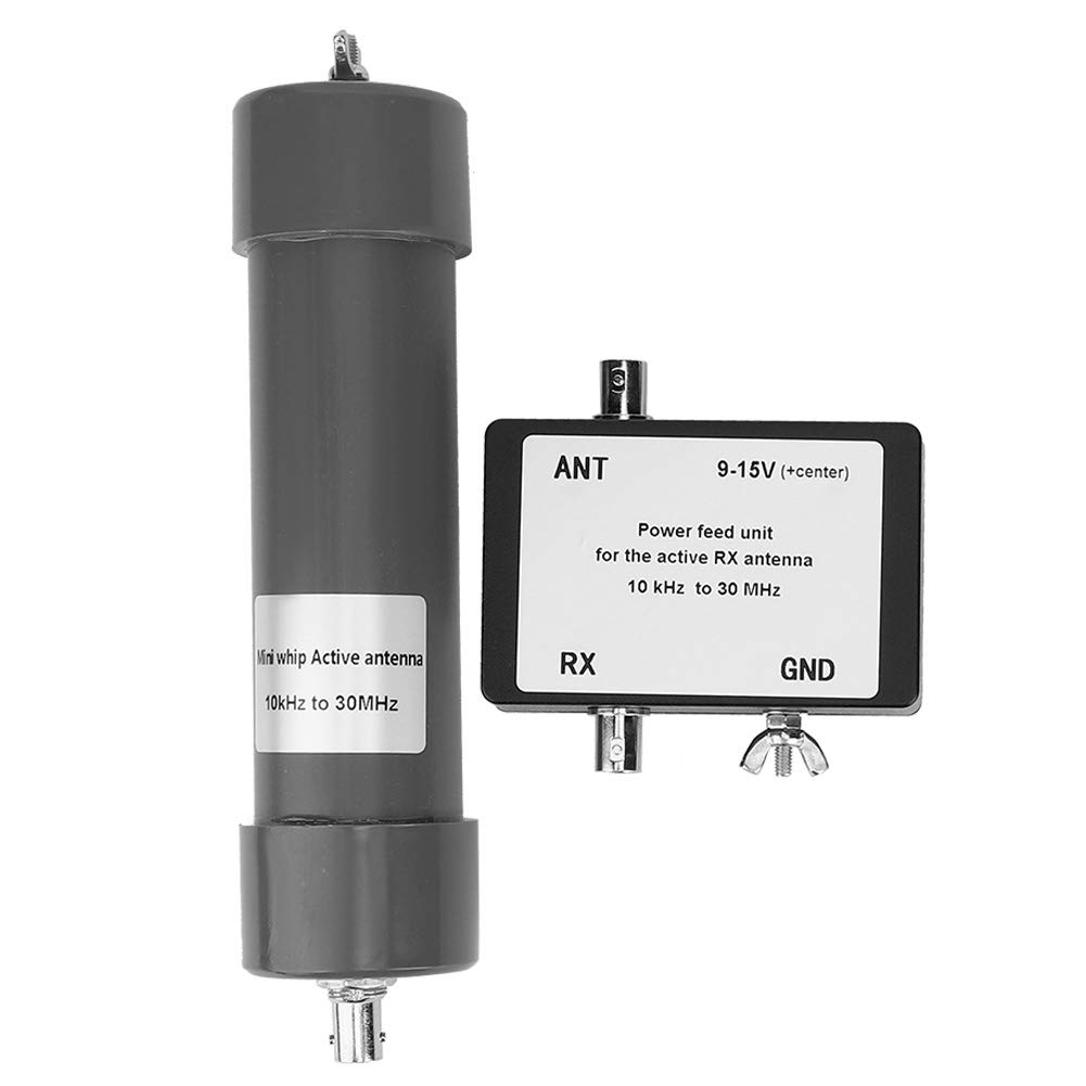 Antena Activa Mini Whip, 10 kHz - 30 MHz, con Cable portátil, para comunicación por Radio