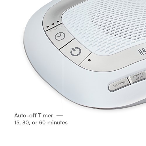 Homedics Rejuvenate White Noise Sound Machine. Travel Sound Machine For Sleep And Relaxing. Great For Travel, Nursery’s And Babies. 6 Relaxing Nature Sounds, Auto-Off Timer #TOP1