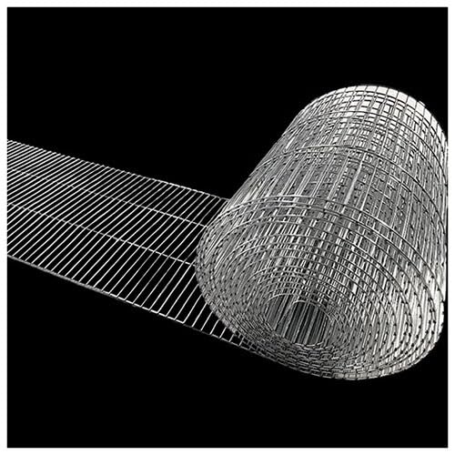 Rollo de malla de alambre galvanizado soldado para protección de gallineros y jardín, aberturas rectangulares de 0,9 m x 3,9 m