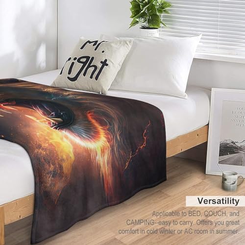 Plaid lion moelleux, couverture super douce pour le canapé
