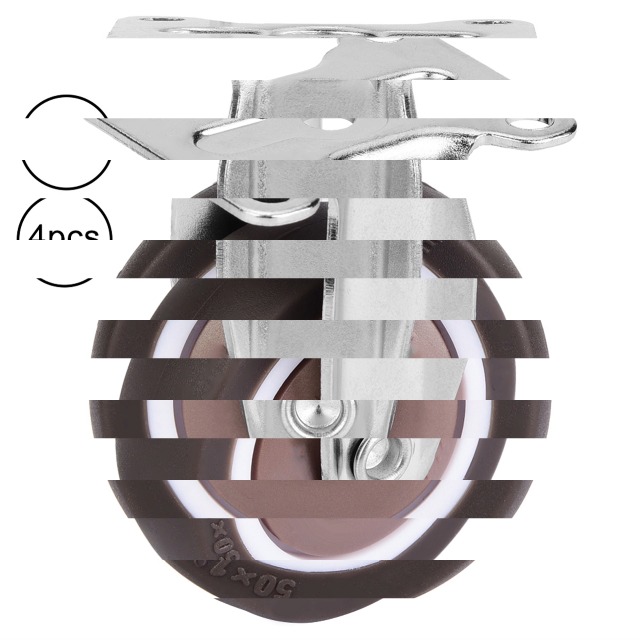 Ruota Girevole 5 Pollici Con Gomma Su Ghisa - Resistente E Mobile Per Carrelli E Attrezzature - Foto 9