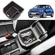 Coleya Mittelkonsole Aufbewahrungsbox Kompatibel mit VW T-ROC 2018-2024, T ROC Zubehör Armlehne Organizer, T-ROC Mittelarmlehne Handschuhfach Mit Rutschfestermatte (Rot)
