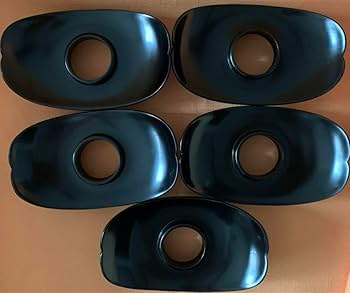 希少　伝統工芸品　輪島塗　高級　高台茶托 5客　黒　無地　珍品 Amazon.co.jp: 伝統工芸品 輪島塗 高級 高台茶托 5客 黒 無地