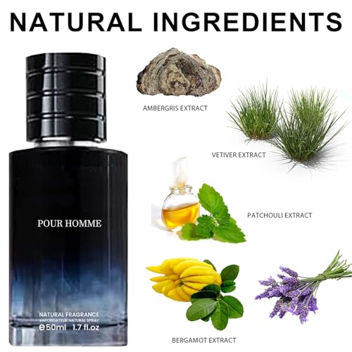 Hypnosis Cologne perfume, Charm Men's Cologne Perfume, Warm and Sunny, Refreshing Men's Fragrance (50 ml) - Image 4