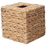 Distributeur de mouchoirs décoratif : apporte une atmosphère chaleureuse et champêtre à votre maison, grand espace pour contenir différentes tailles de mouchoirs, étui de rangement pour papier hygiénique