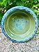 Green Ceramic Dog Bowl, Cat Food Bowl, Pet Dish, Handmade Ceramic with Paw Print, Green and Turquoise