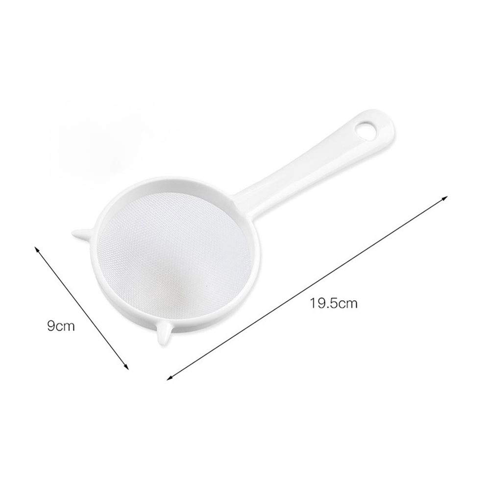 Tamiz de Cocina de Mano, Pantalla de plástico, colador de Hojas de té de Malla, tamiz de harina, colador, Accesorios de Cocina。
