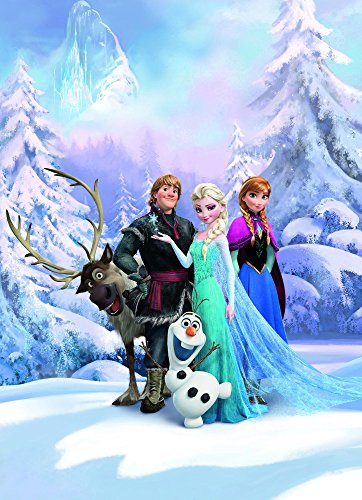 Komar Fototapete | Disney | FROZEN WINTER LAND | 184 x 254 cm | Tapete, Wand, Dekoration, Wandbelag, Wandbild, Wanddeko, Kiderzimmer, Anna, Elsa | 4-498