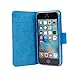 Snugg iPhone 5 / 5s Case Leather iPhone 5/5s Flip Case Premium Wallet Phone Cover with Card Slots for Apple iPhone 5 / 5s - Electric Blue