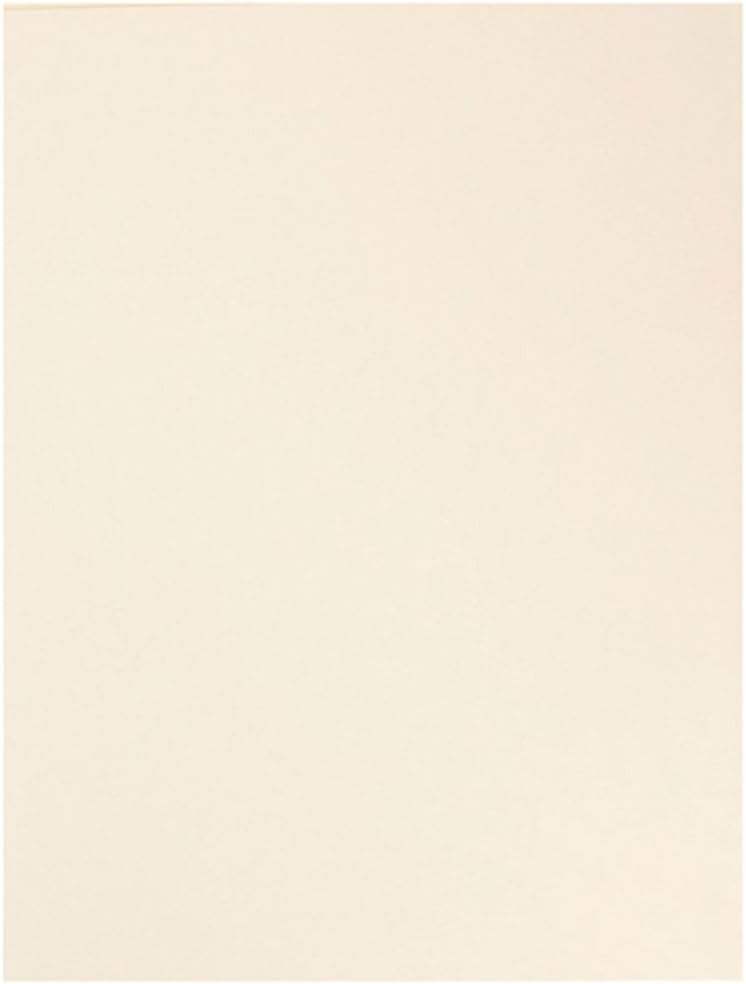 JAM PAPER Two Pocket Textured Linen Presentation Folders - Letter Size Business Folder - Ivory - Bulk 100/Box