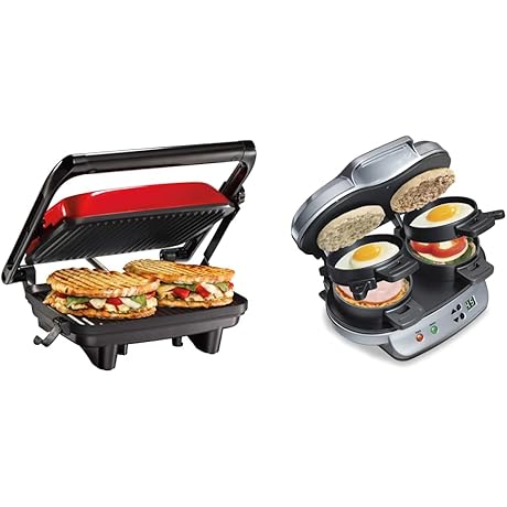 Hamilton Beach Dual Breakfast Sandwich Maker with Timer