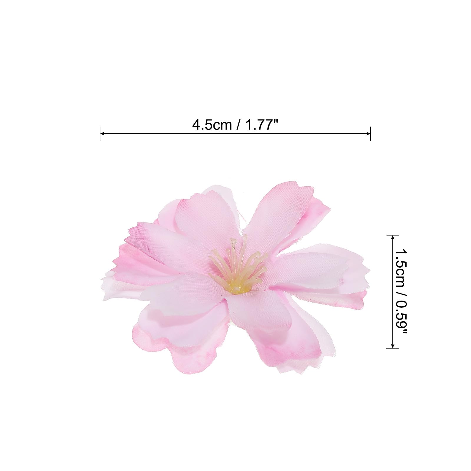 PATIKIL 1.77" Artificial Plum Blossom Flower Heads - Image 2