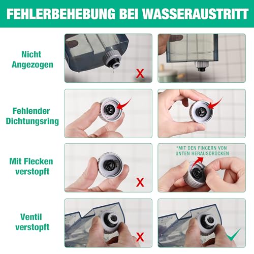 HAUSHOF Waschsauger Teppichreiniger, StainZapper Fleckenreiniger für Teppich mit Reinigungsmittel,...