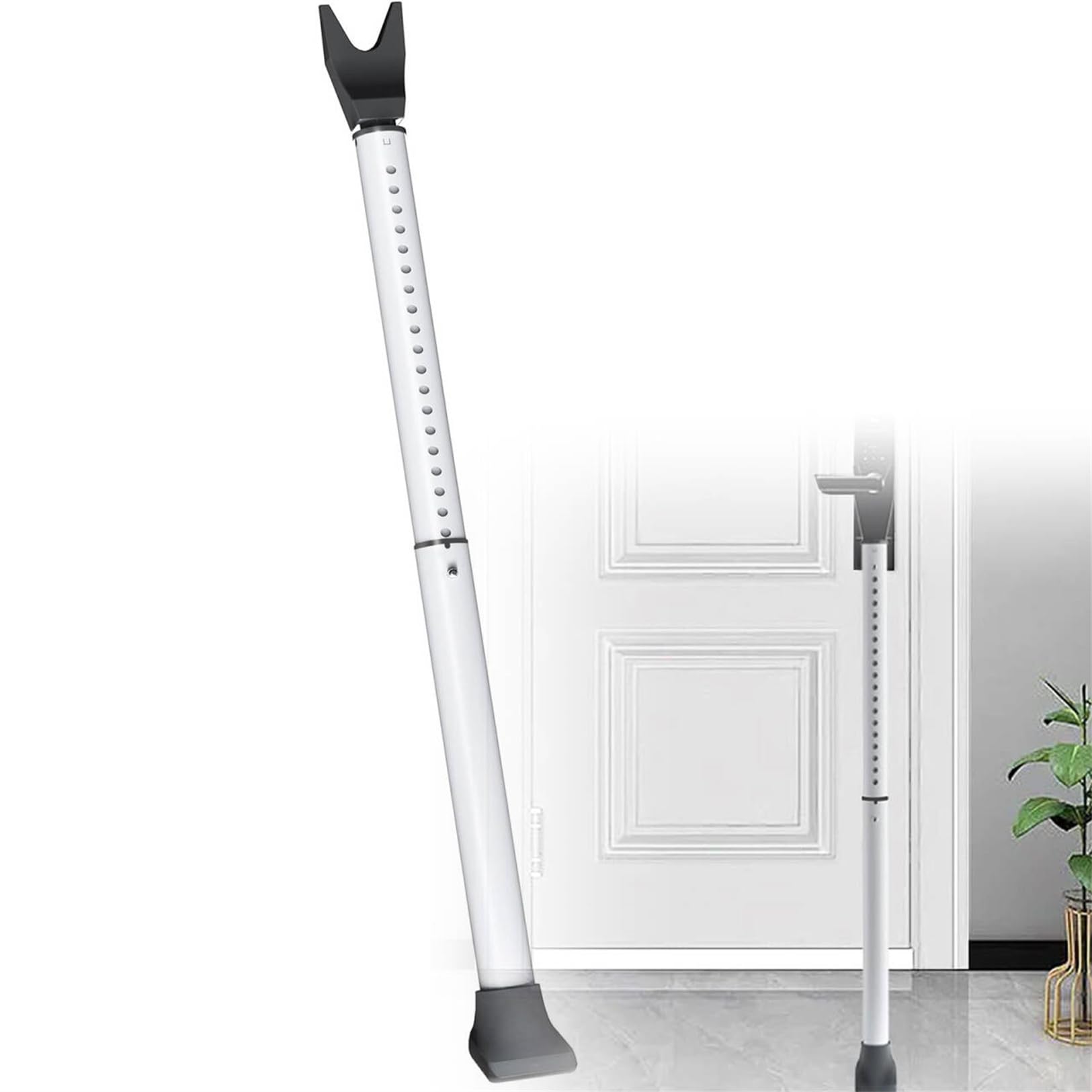 Barre De Sécurité Pour Porte Coulissante Et Porte De Terrasse Coulissante, Butées De Porte De Sécurité Robustes, Barre De Sécurité Réglable Pour Maison, Appartement, Voyage (lot De 2