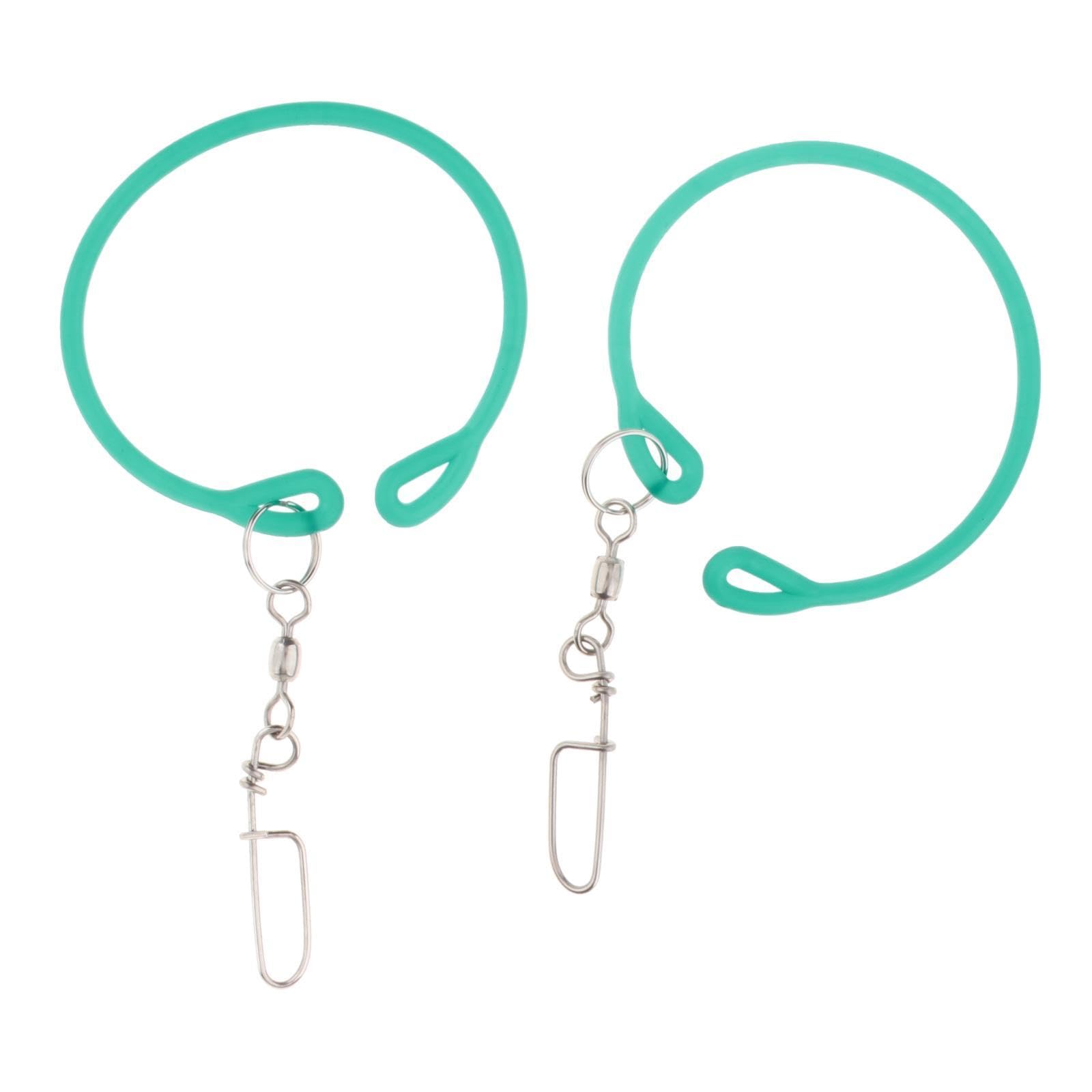 jojomis 2X Downrigger Weight Snubber with Swivel Trolling Snap Release Clip for Fishing Tackle 14.57inch