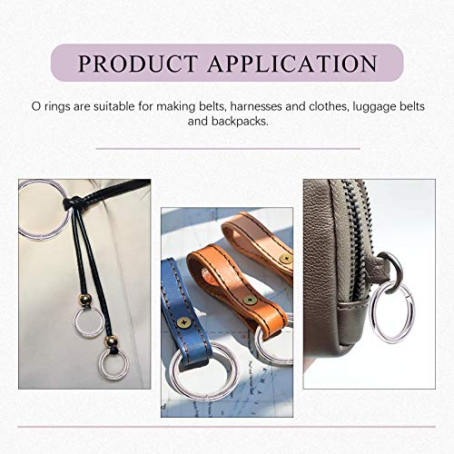 Swpeet 60 anelli in metallo multiuso per borse di