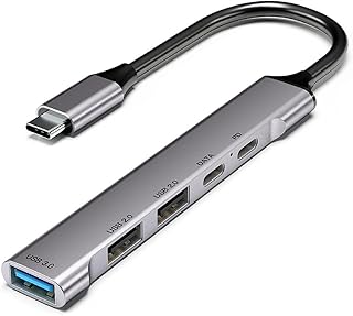 USB C Hub 4 In 1 Port TypeC To Multi USB Ports Aluminum Alloy Data Hub For Laptops Phones Pads Tablets TypeC Adapter Port Type C Adapter Hub USB C Hub 4 In 1 Port TypeC To Multi USB Ports Aluminum Hub