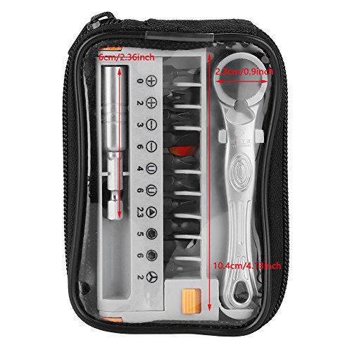 12 in 1 Portable Mini 1/4¡± Quick Ratchet Socket Wrench & Screwdriver Bits Set Hand Repair Tool for Repairing Household Appliances - Image 2