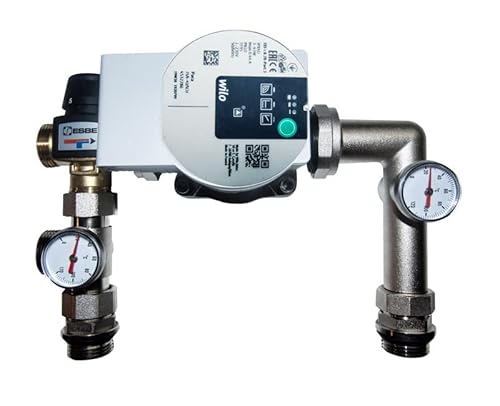 MD Technic Festwertregelset Pumpengruppe für Fußbodenheizung bis 180 m2 1 ESBE VTA372 Kvs 3,4 + Wilo-Yonos Para RS 32/6