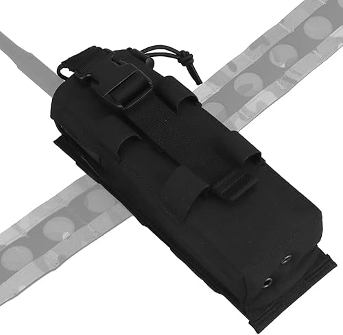 Miniatura 5 de Funda de radio táctica para cinturón Walkie Talkie Bolsa Modo de Eversión, Bolsa de radio MOLLE para chaleco, Compatible PRC 152 148 Mainstream
