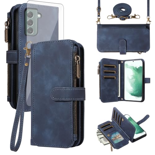 Coque Samsung S22 5G fermeture éclair pour éviter la perte de cartes