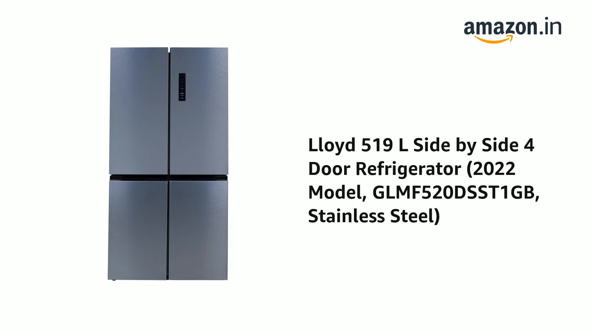 Lloyd 519 L Side by Side 4 Door Refrigerator (2022 Model