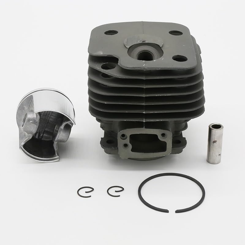 Części ogrodowe Otwór 48MM 50MM i 52MM zestaw cylindrów Poston pasuje do HUSQVARNA 61 268 272 272K 272XP części silnika piły łańcuchowej 503758172 narzędzia Części ogrodowe (Color : HUS268 50MM)