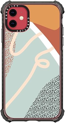 Miniatura 8 de CASETiFY Ultra Impact - Carcasa para iPhone 11, diseño abstracto y moderno, color negro