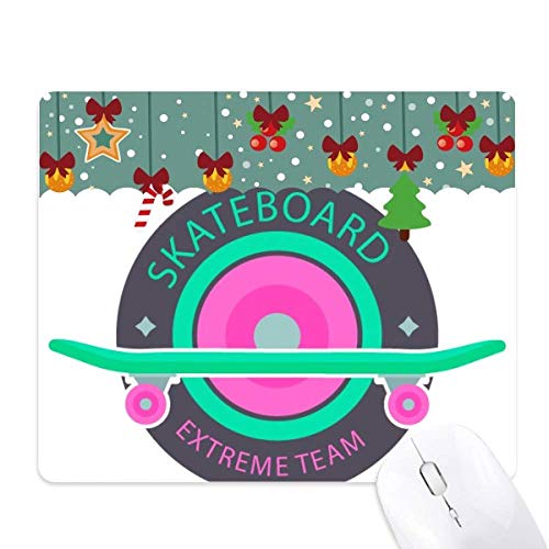 Tapis de souris skateboard imprimé haute définition avec base antidérapante