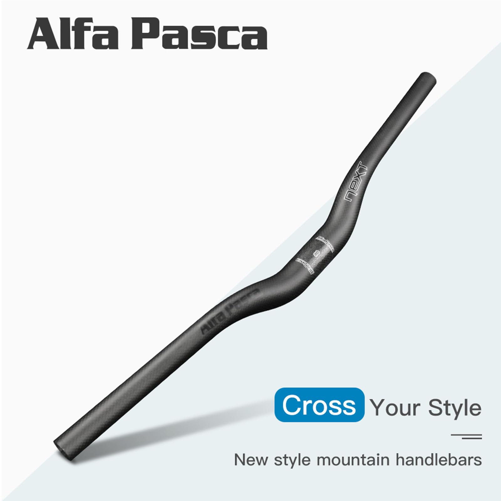 Alfa Pasca Carbon Mountain Fahrrad Lenker Ebene Steigleitung MTB Fahrrad Lenker Rot/Schwarz 3K Matt/glänzend 31.8 * 580/600/620/640/660/680/700/720/740/760mm