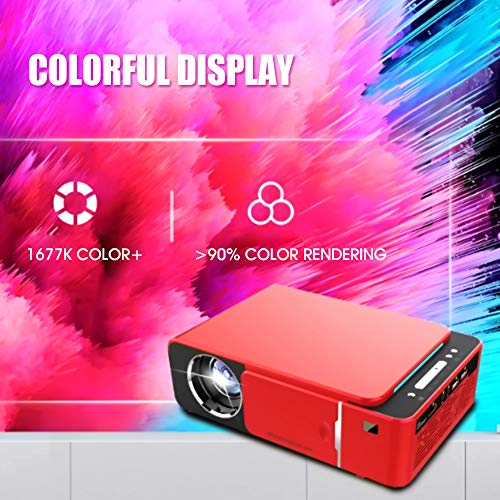 Versão Internacional TOPRECIS LED HD Projetor T6 720P LED 110-240V Full HD Projetor Video Beamer 350