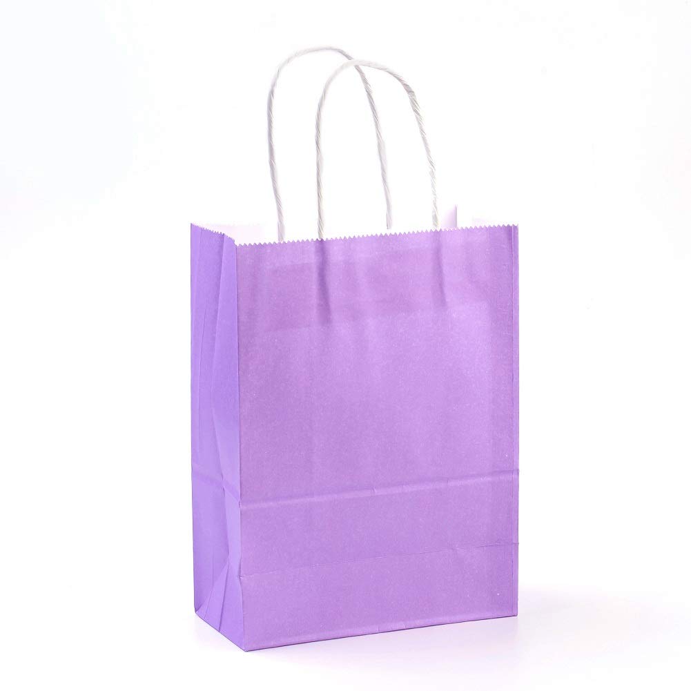 Amazon.co.jp: 10個入り 21x15x8cm 暗い紫 無地 長方形 紙製ギフト