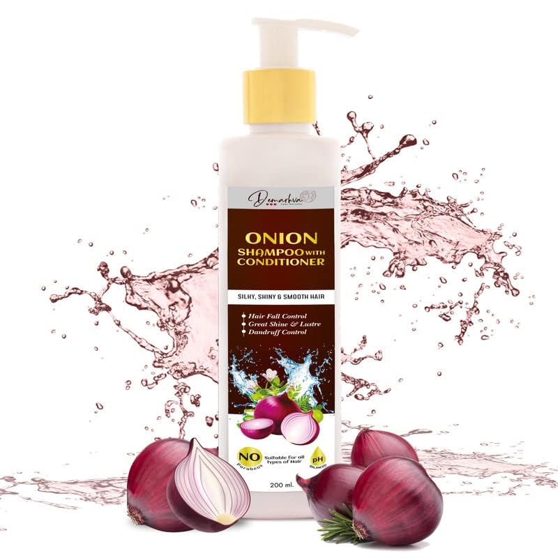 Miniatura 1 de Champú 2 en 1 de cebolla con acondicionador para el crecimiento del cabello y la caída del cabello  Ayuda a controlar la caspa con gran brillo y