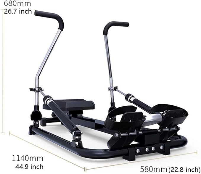Máquina de remo hidráulica ajustable para fitness miniatura 5