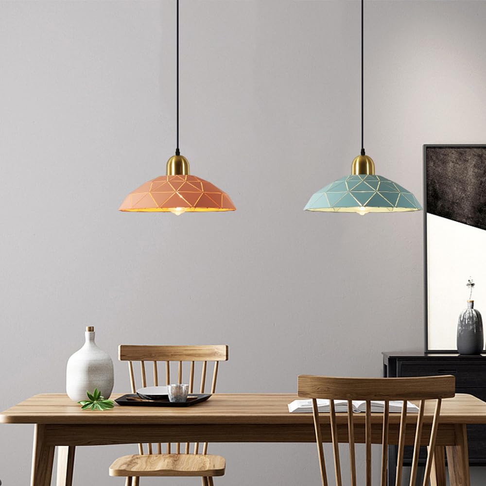 Lampada A Sospensione Moderna In Ferro Con Paralume In Metallo