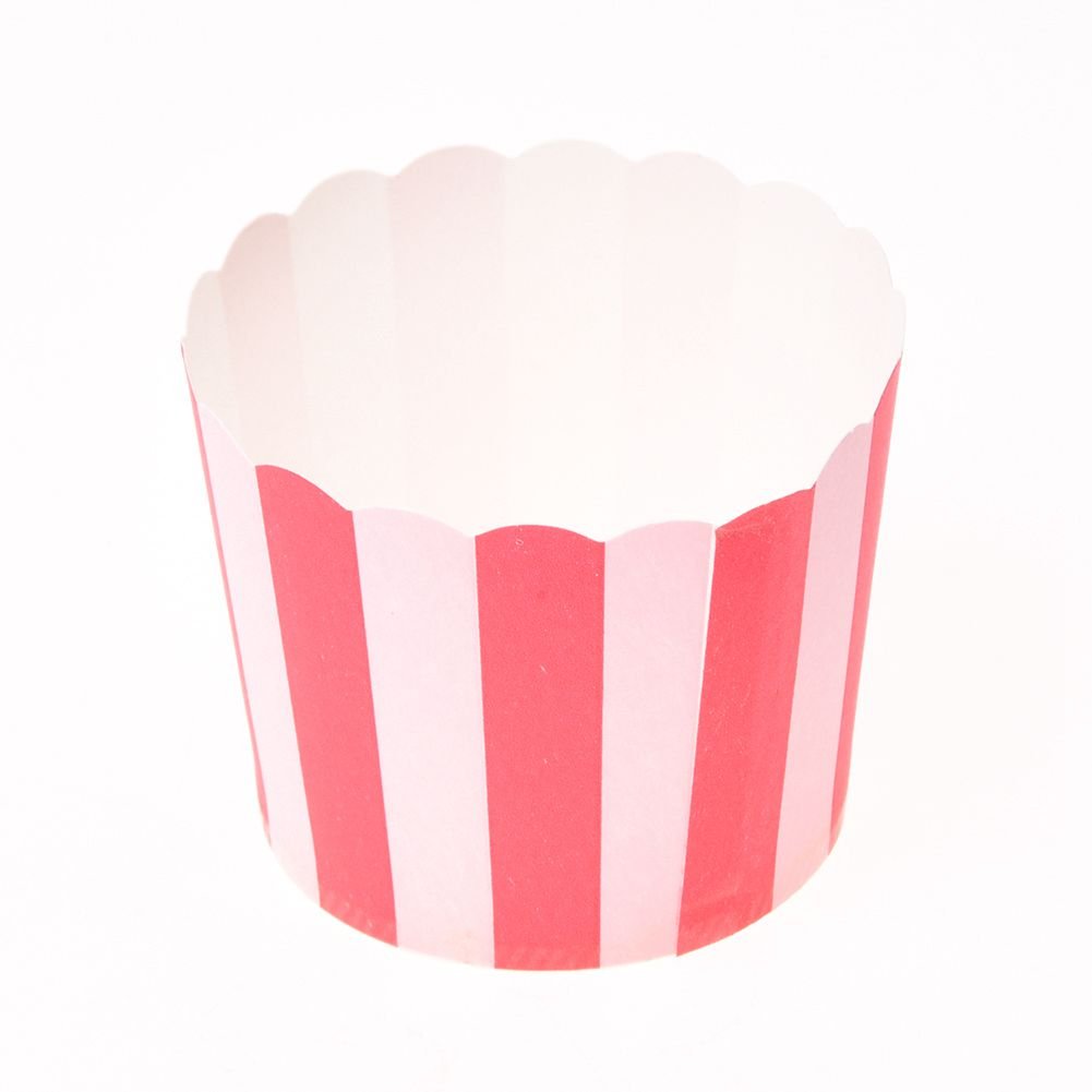 CTRLZS 50X Cupcake Wrapper Paper Cake Case Baking Cups Liner Muffin Kitchen Baking Red