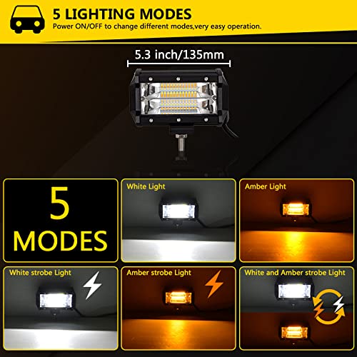 Willpower 2pcs 13CM 72W Led Work Lights for Tractor Flash Led Light Bar Willpower 2pcs 13CM 72W Led Work Lights for Tractor Flash Led Light Bar