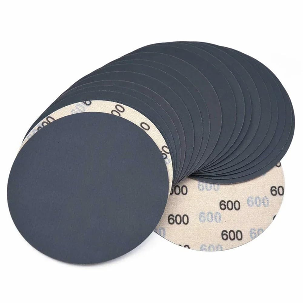 10 pezzi da 6 pollici 150 mm carta vetrata impermeabile con gancio e anello, grana 600-10.000, in carburo di silicio, per lucidatura, grana 2000, 10 dischi abrasivi.